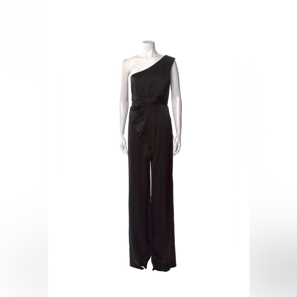 Jay Godfrey One Shoulder Jumpsuit, Size 4